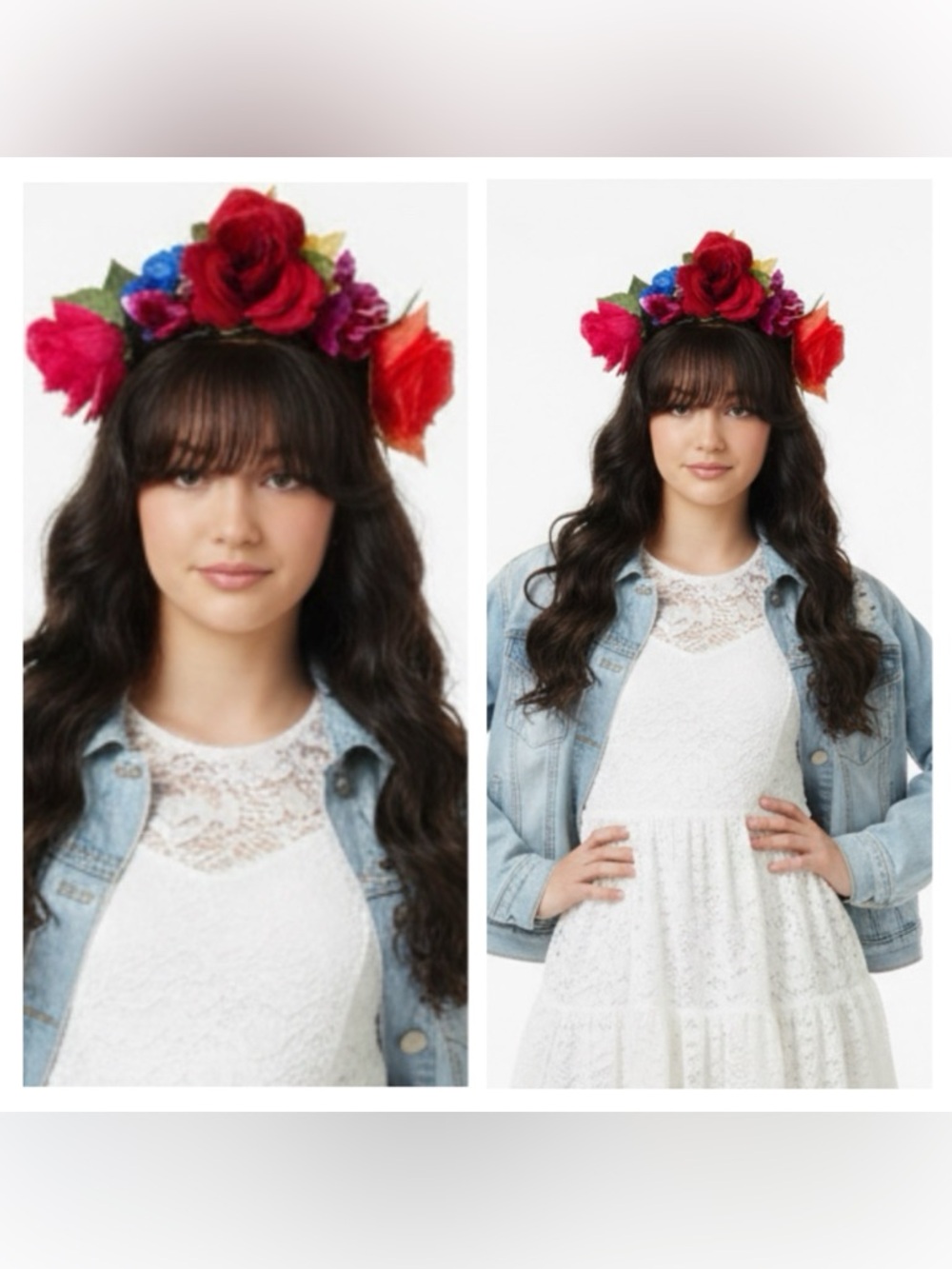 Colorful Prom Festival Party Birthday Cosplay Flower Crowns Handmade